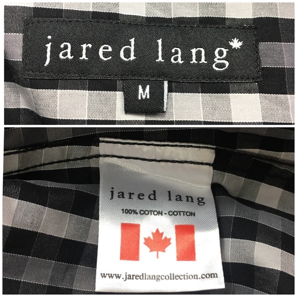 Jared Lang Plaid Shirt Black & Gray - Picture 4 of 6